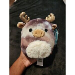 Squishmallow 5" Greggor Moose Soft Starry Night Sky Wilderness Plush NWT New